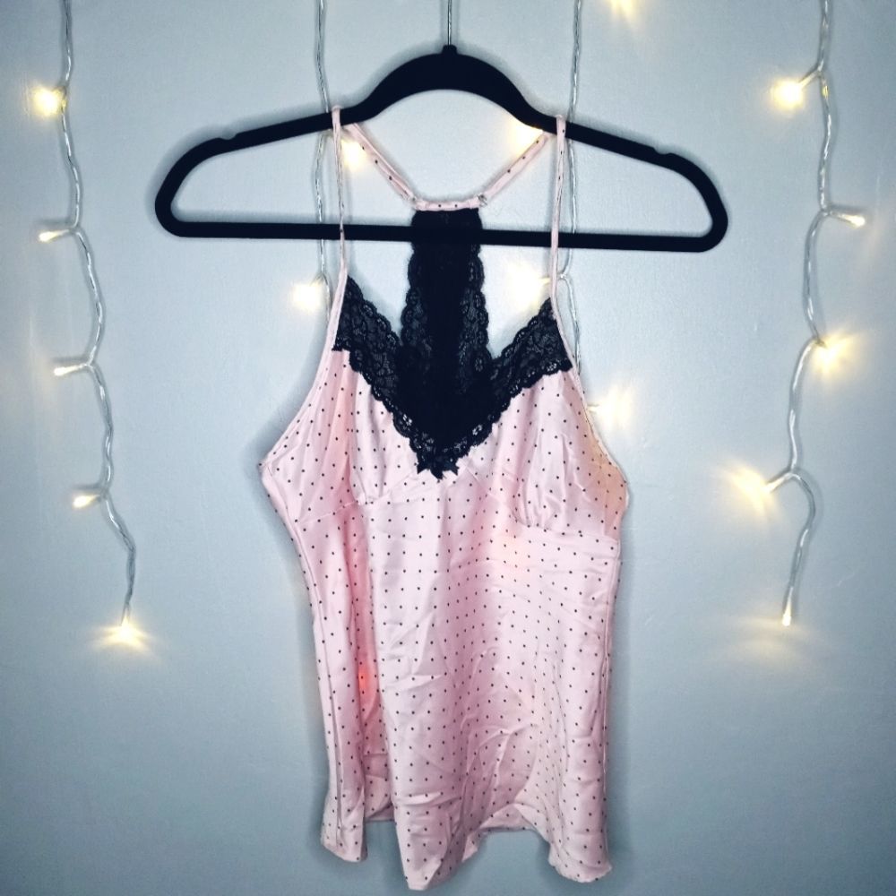Ambrielle Coordinating Sleep Wear Set Pink ans Black Size Small